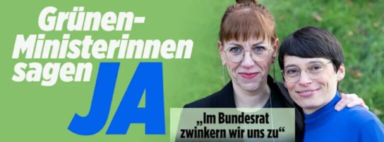 Grüne Liebe in der Politik: Ministerinnen wollen heiraten