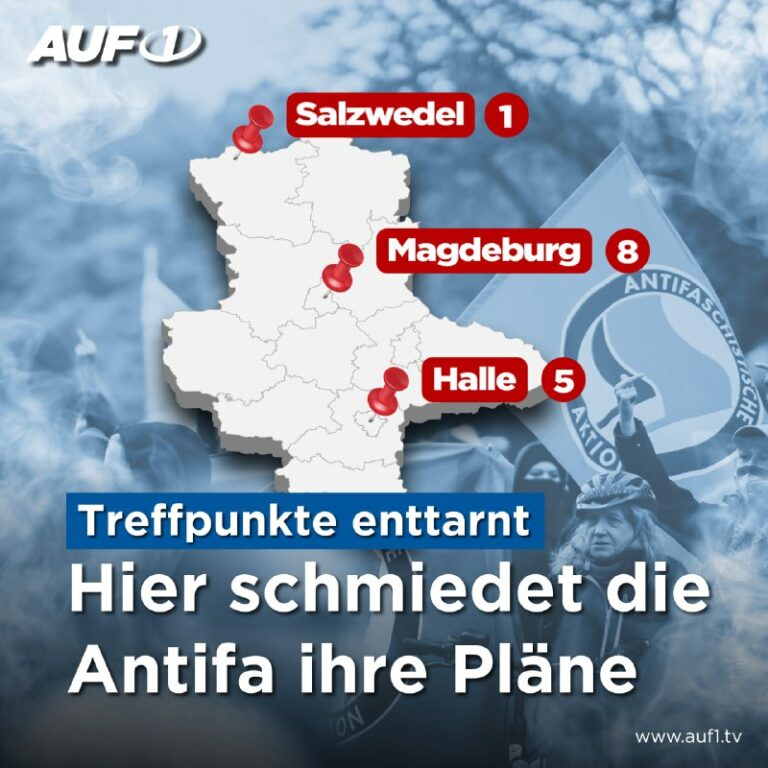 Antifa-Szenetreffs in Sachsen-Anhalt: Recherchen von AUF1