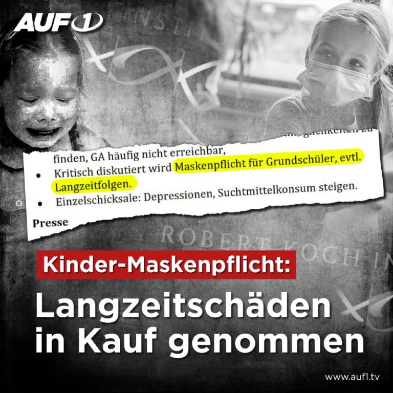 Das Leid der Kinder: Maskenpflicht trotz Schaden!