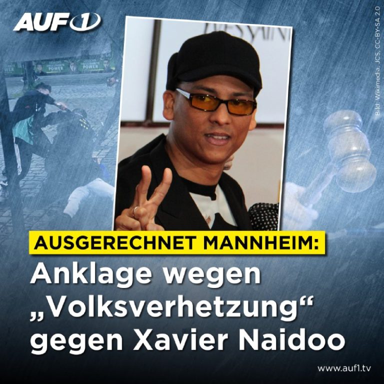 Anklage wegen „Volksverhetzung“ gegen Xavier Naidoo