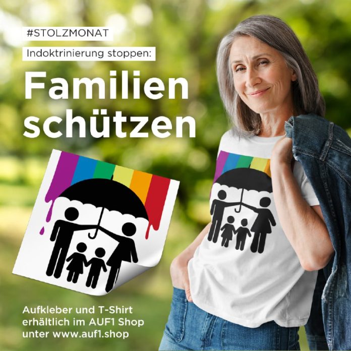 Kampf um Familien: Gender-Ideologie und Homo-Ehe vs. traditionelle Werte Unter dem Regenbogen werden Gender-Ideologie und Homo-Ehe pompös gefeiert, norma...