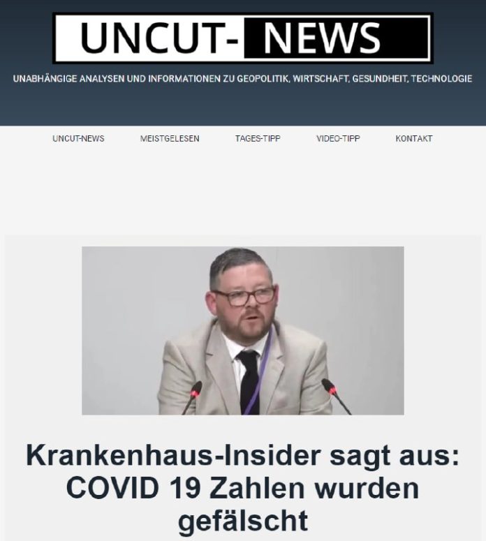 Ein Krankenhausmitarbeiter hat ausgesagt, dass die offiziellen Zahlen der COVID-...