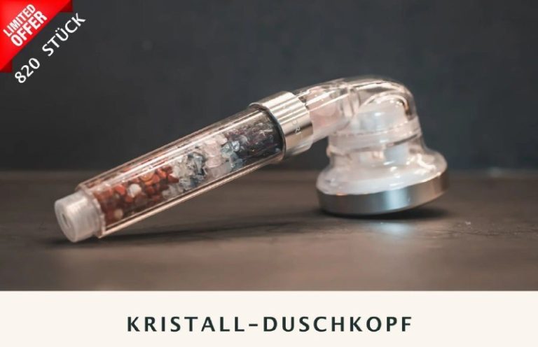 💦 Kristall-Duschkopf 💎 – Wellnesserlebnis mit Heilsteinen