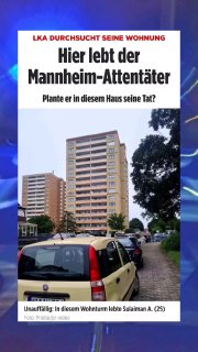 Messer-Angreifer von Mannheim: Afghane Sulaiman A. 25 Jahre