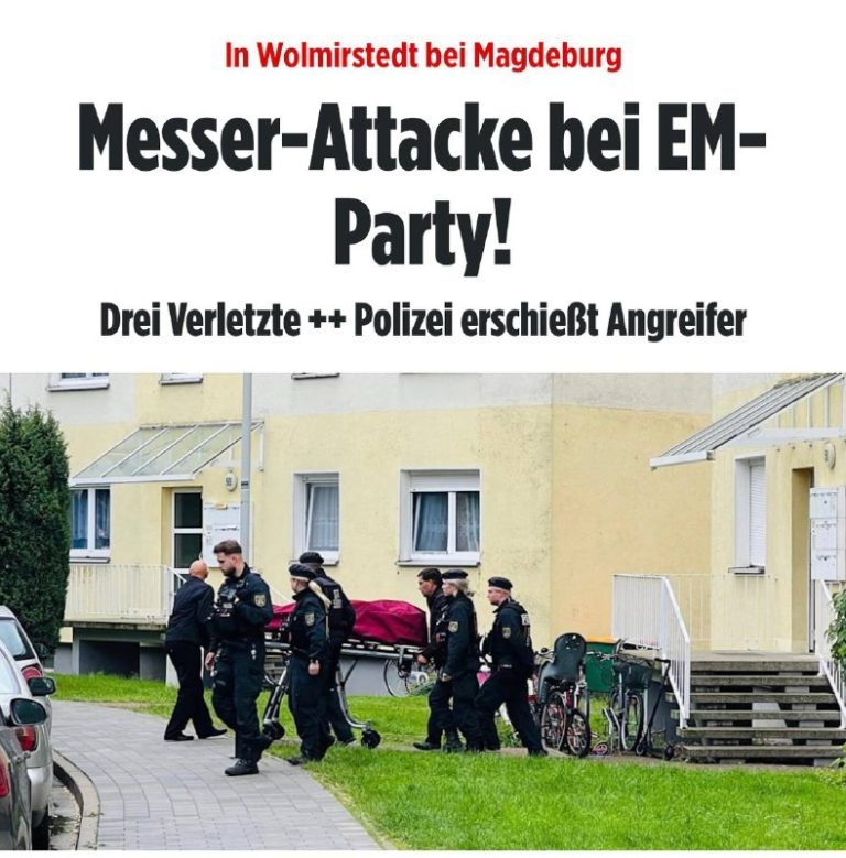 Messer-Attacke bei EM-Party: Täter erschossen von Polizisten