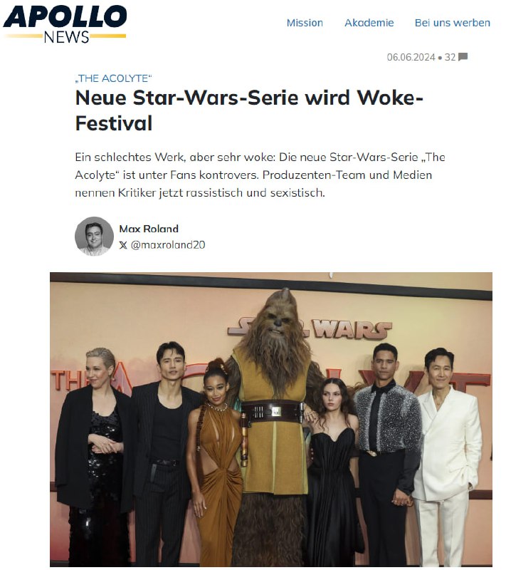 Neue „Star Wars“ Serie: Kritik an Woke-Inhalten und schwacher Story