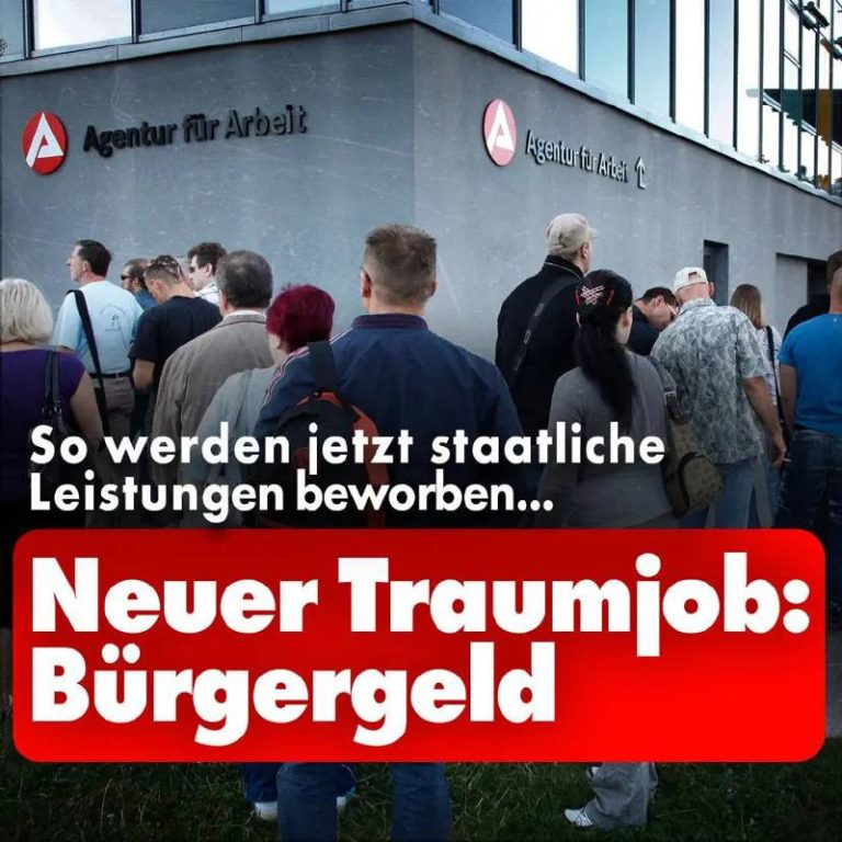 Neuer Traumjob: Bürgergeld! Staatliche Leistungen beworben