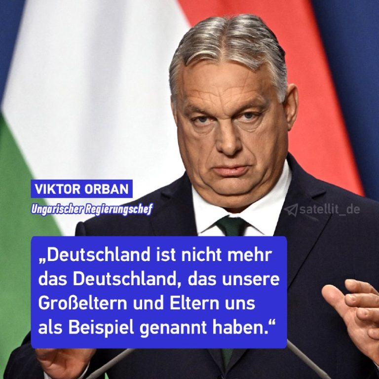 Orbán kritisiert Veränderungen in Deutschland