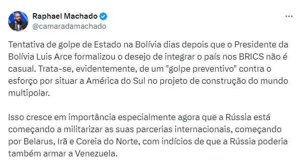 Putsch in Bolivien als Präventivschlag gegen BRICS-Anschluss