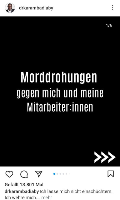 SPD-Politiker Diaby veröffentlicht Morddrohungen auf Instagram