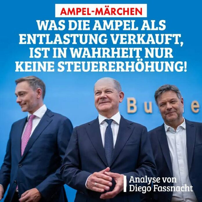 „Ampel-Märchen: Was als Entlastung verkauft wird, ist in Wahrheit nur keine Steu...