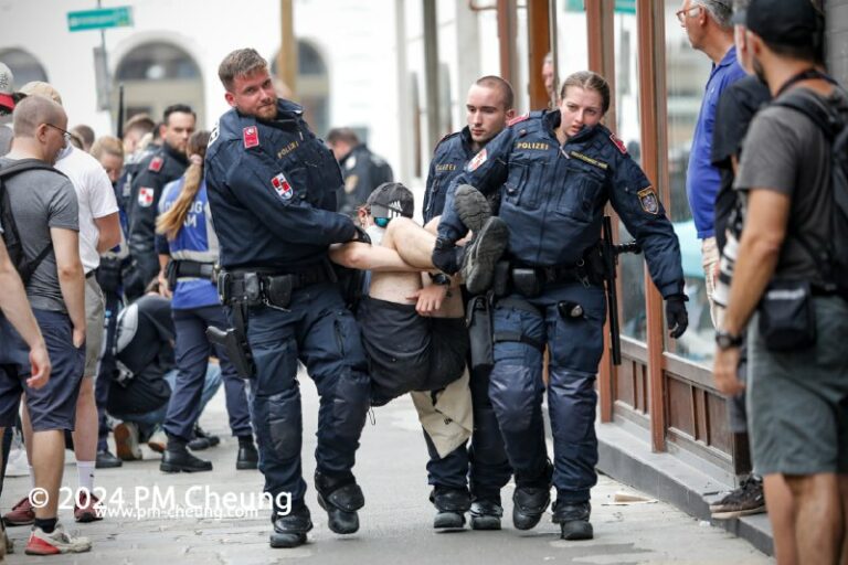 Ausschreitungen bei Demos in Wien: Polizisten verletzt, 43 Festnahmen