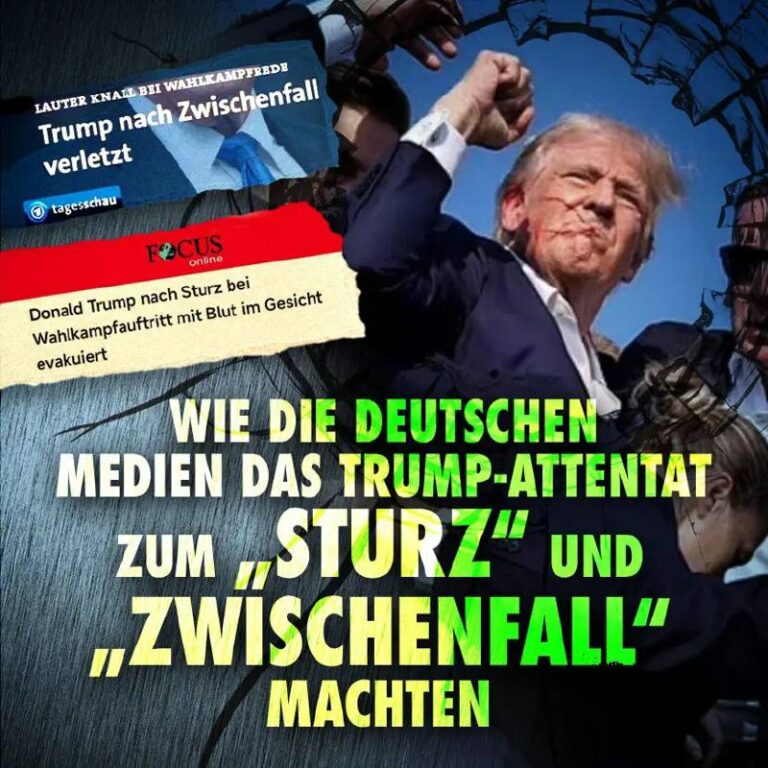 Deutsche Medien zum Trump-Attentat: Sturz oder Zwischenfall?