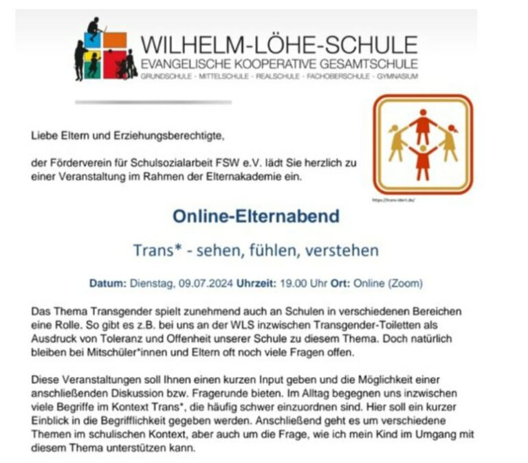 Gott queer? Transgender-Hype an evangelischer Gesamtschule