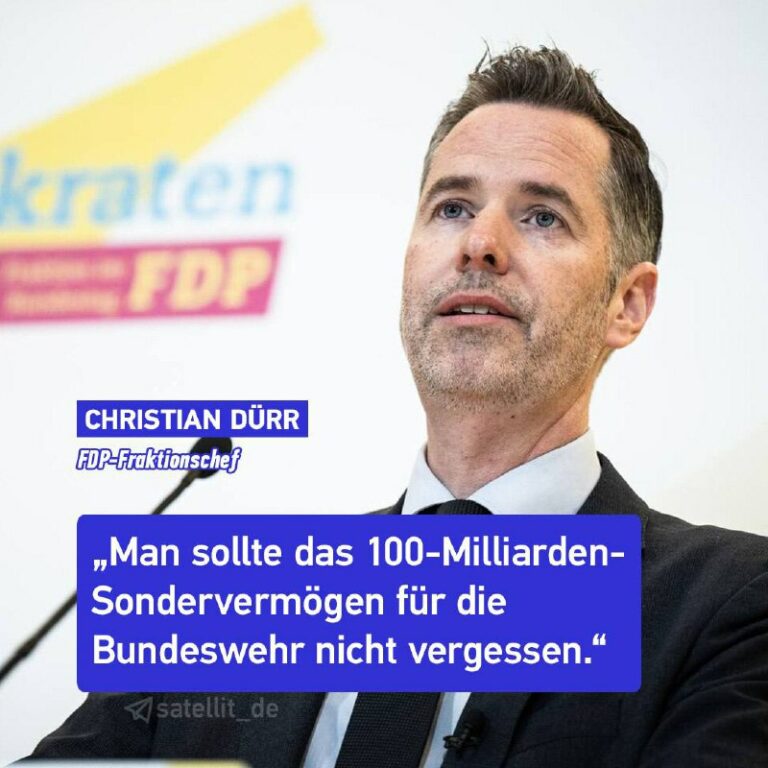 Kritik an Bundeswehr-Etat: FDP-Fraktionschef kontert Pistorius