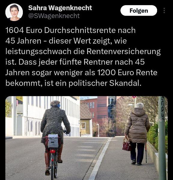 Rentenpolitik in Deutschland: Skandalöse Durchschnittsrente