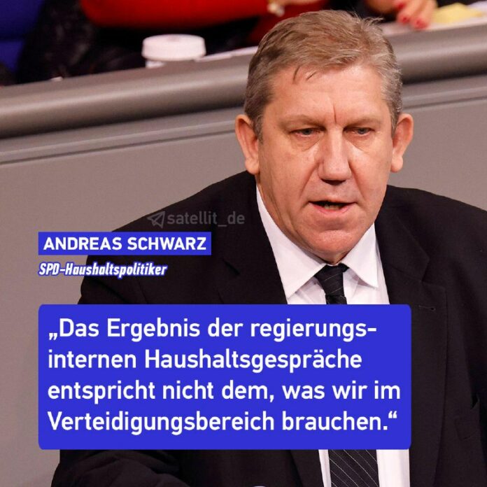 SPD-Haushaltsexperte fordert Nachbesserung bei WehretatDer von den Spitzen der #...