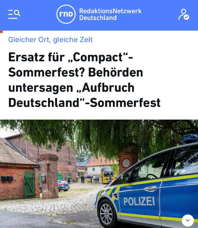 Veranstaltung von „COMPACT“-Magazin in Sachsen-Anhalt untersagt