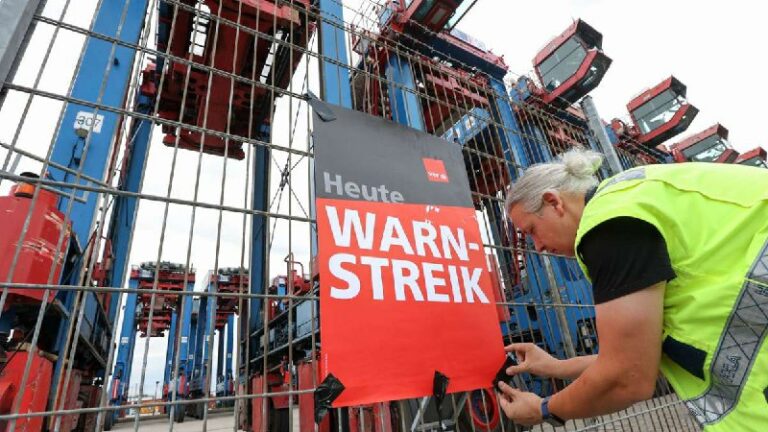 Ver.di ruft zu zentralem Streiktag in Seehäfen auf