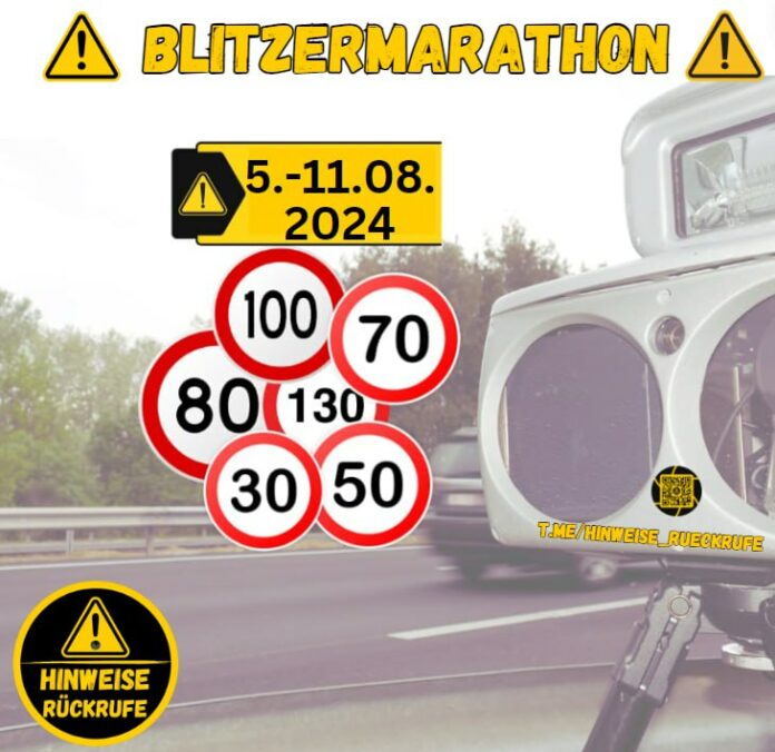 Blitzermarathon 2024 Achtung Blitzermarathon-Woche, lasst Euch nicht blitzen!Vom...