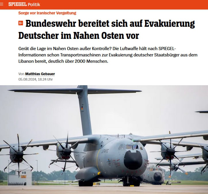 Bundeswehr bereitet Evakuierung im Nahen Osten vor