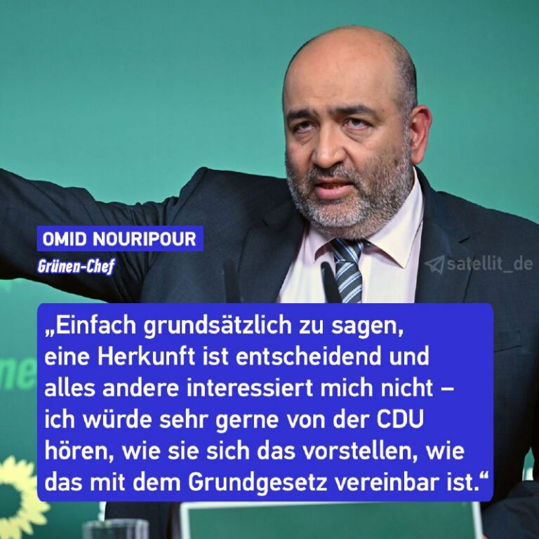 Grünen-Chef gegen Merz: Kein Aufnahmestopp für Syrer und Afghanen