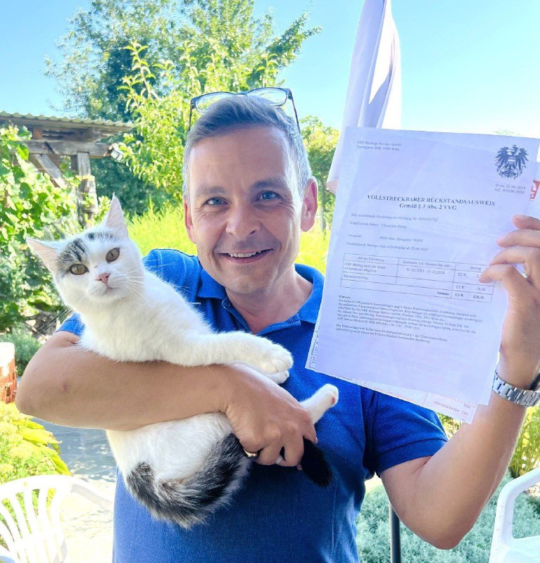 🤯💸🐈 Katze von Gerald Grosz erhält ORF-Mahnung