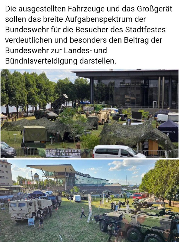 Militärtechnik auf Stadtfest: Linke empören sich über Bundeswehr