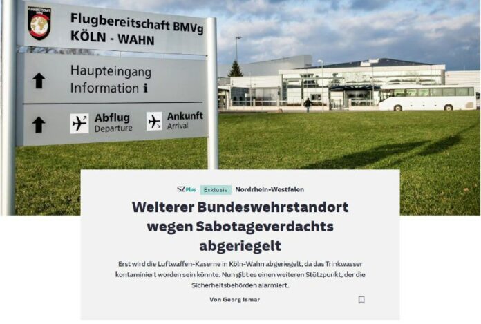  Fall möglicher Sabotage auf NATO-Stützpunkt in DeutschlandAuf dem NATO-Flugplat...