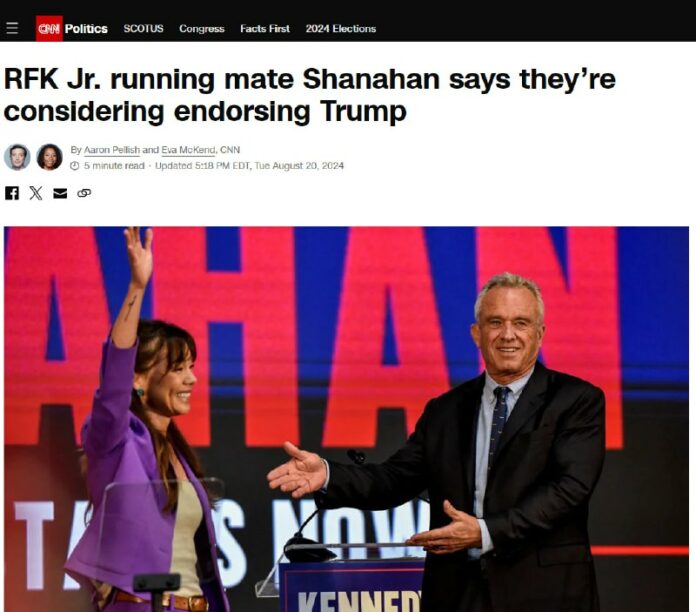 Kennedy-Neffe will sich womöglich Trump anschließenRobert F. Kennedy Jr, der Nef...