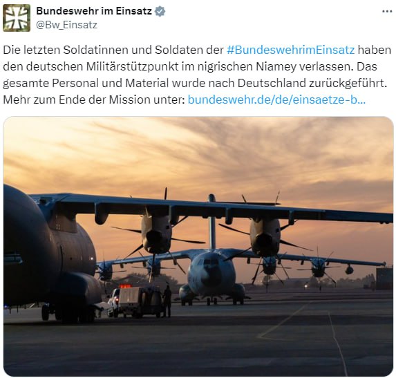 Rückkehr der Soldaten: Ende des Bundeswehr-Einsatzes im Niger ✔️✈️