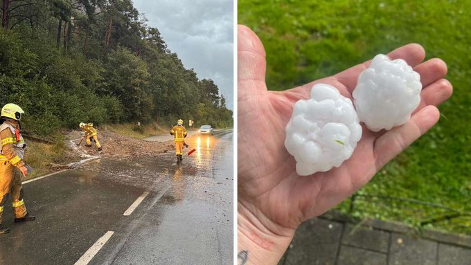 Starkes Gewitter in Tirol: Tennisball-großer Hagel niedergegangen