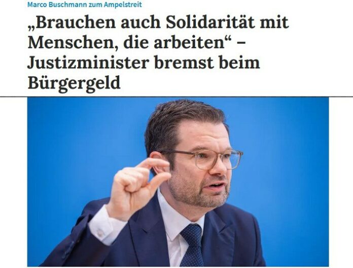 Streit um Bürgergeld: Justizminister hält Senkung des Bürgergeldes für rechtlich...