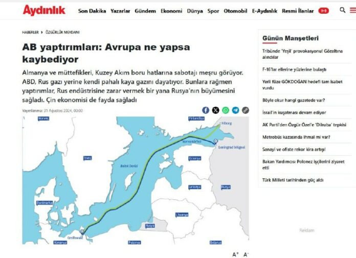 In der Türkei wurden die Hauptverantwortlichen für den Angriff auf die "Nord St...