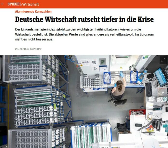 Deutsche Wirtschaft verliert an BodenDie deutsche #Wirtschaft befindet sich nach...