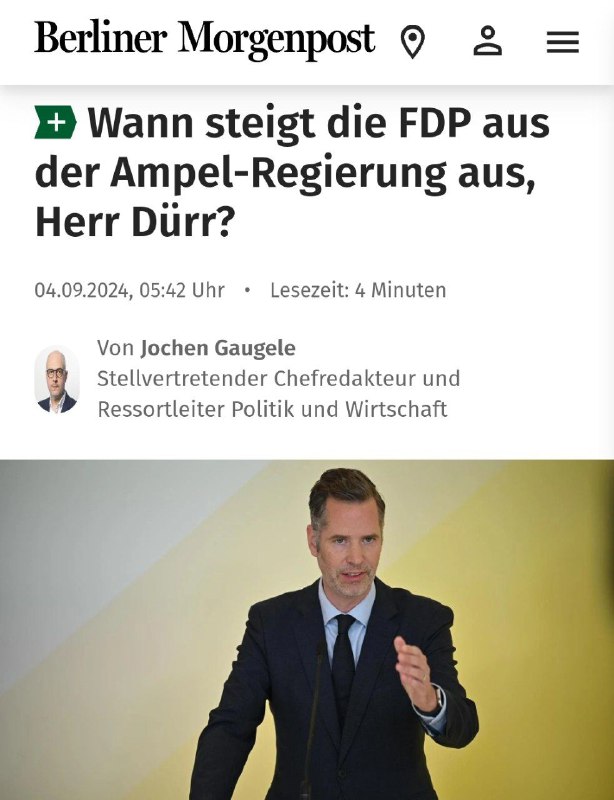 FDP-Fraktionschef warnt vor Bruch der Ampel-Koalition