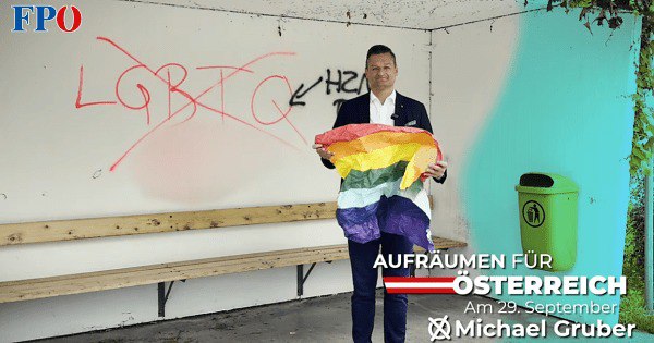 FPÖ-Abgeordneter wirft Regenbogenfahne weg: Immunität in Gefahr