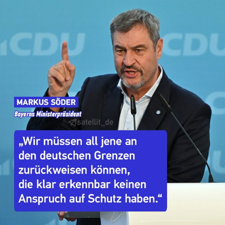 Markus Söder: Wende in Migrationspolitik fordern