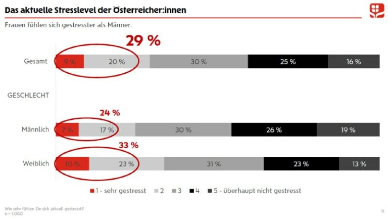 Österreicher gestresst: Sorgen und Stress nehmen zu