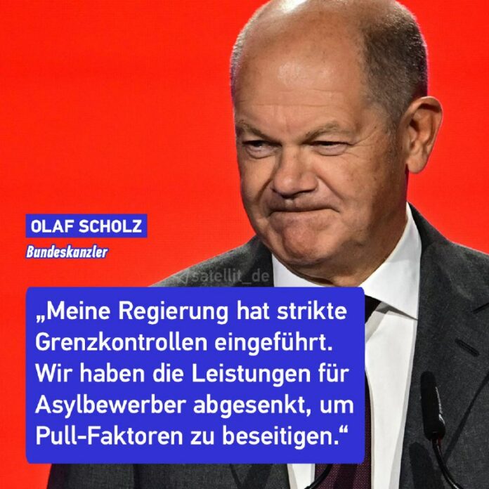 Scholz sieht bereits deutlich sinkende AsylbewerberzahlenIn der Debatte über ein...