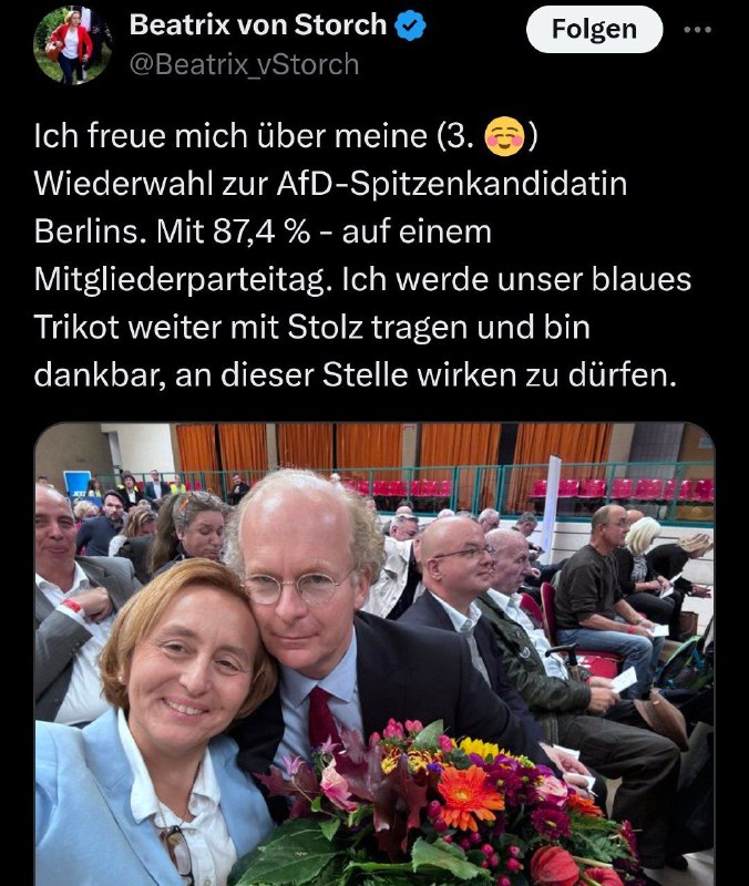 Beatrix von Storch führt Berliner AfD in Bundestagswahlkampf an