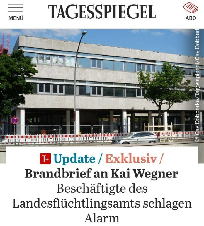 Berliner Behörde warnt in Brief an Kai Wegner vor obdachlosen Flüchtlingen Wegen...