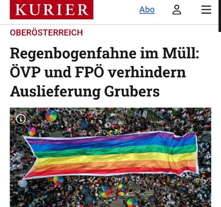 FPÖ-Politiker entgeht Strafverfolgung nach Regenbogenfahne-Aktion