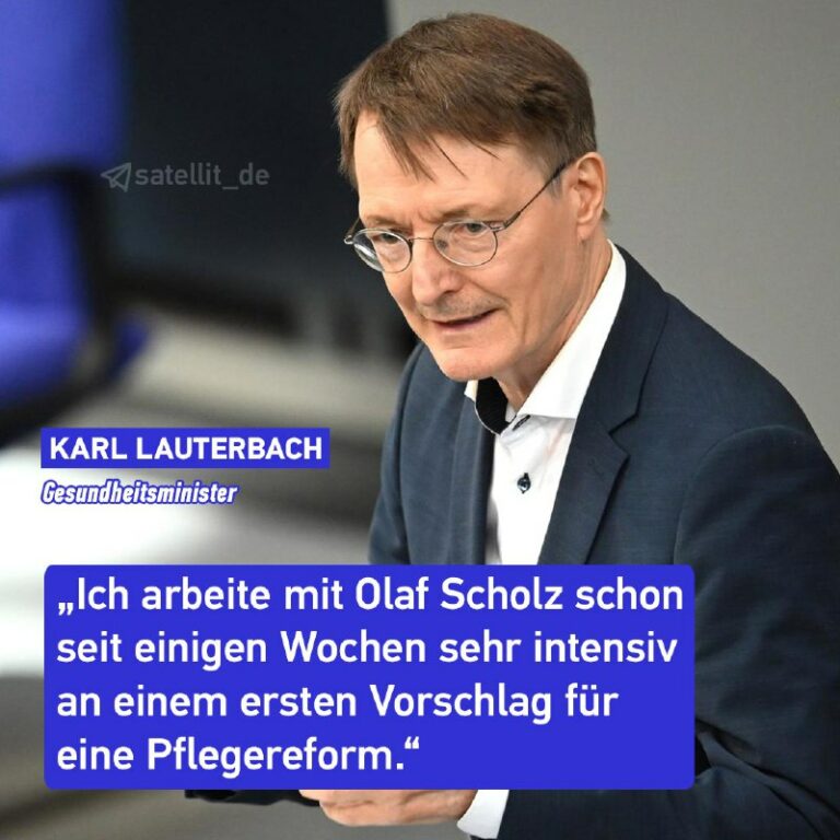 Lauterbach plant Reform zur Begrenzung steigender Pflegekosten