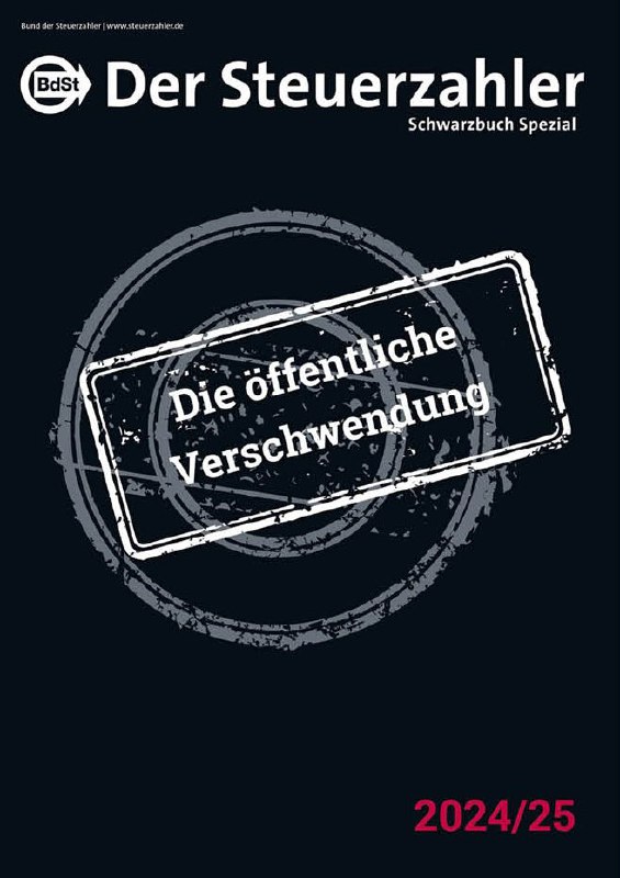 Neues Schwarzbuch: 100 Fälle von Steuerverschwendung in Deutschland