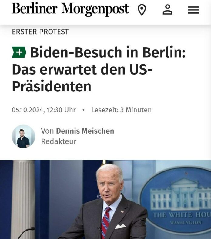 Biden kommt nach Deutschland – Aktivisten bereiten Protest vor   Kommende Woche ...
