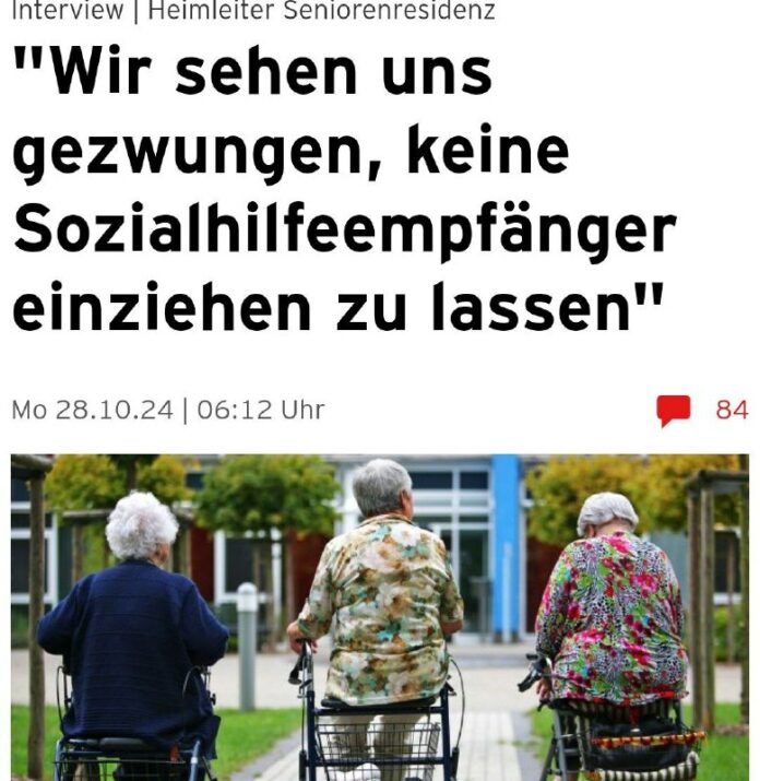 Seniorenresidenz-Leiter berichtet von Auswirkungen gestiegener Pflegekosten auf ...