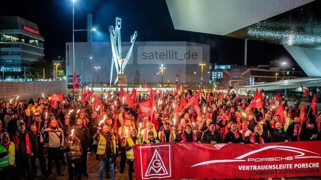 Warnstreiks bei Porsche: Tausende Beschäftigte legen Arbeit nieder