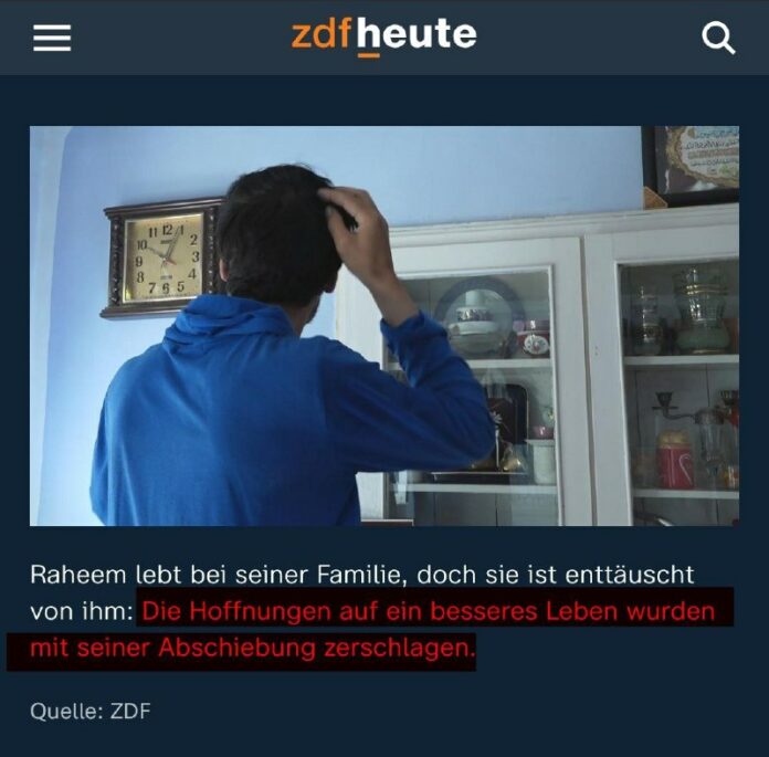 ZDF präsentiert Mitleidsshow für abgeschobenen afghanischen Messerstecher „Abges...