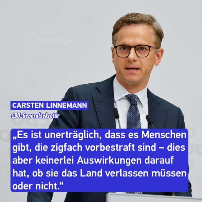 CDU will Asylbewerber nach zwei Straftaten ausweisenDie CDU will im Fall ihres W...